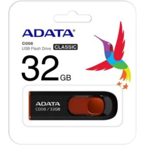 Memoria USB Adata C008 32 GB Color Negro-Rojo