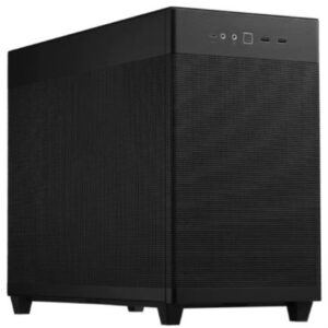 Gabinete Asus Prime AP201 Mini Torre Minimalista Mini ITX Micro ATX 1xFan Color Negro
