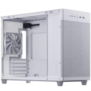 Gabinete Asus Prime AP201 Mini Torre Minimalista Mini ITX Micro ATX 1xFan Color Blanco