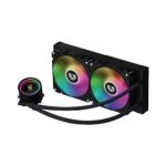 Enfriamiento Liquido Acteck 240 para CPU Hydrox Pro HX20 2 Vent 120 mm ARGB  Bomba con Cabezal Infinito RGB PWM + 4 Pines + Conector AURA  Seguro para CPU de Intel y AMD Legend Series Negro