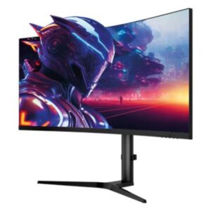 Monitor Gamer Acteck Curvo 34? VA  Extreme Earth MGX34C  4K WQHD R1500  144 Hz  1ms PIP+PBP  Altura Ajustable  2xHDMI 2.1  2xDP 1.4  Negro