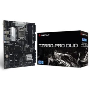 Tarjeta Madre Biostar TZ590PRO DUO 4xDDR4 128GB 3600Mhz PCIe 3.0 M.2 1xHDMI 1xVGA S 1200 Intel 10th 11th Gen ATX