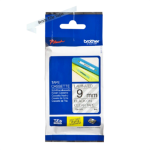Cinta Brother TZ-121 Laminada Negro sobre Transparente 9mmx8m PT 300/310B/330