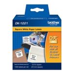 Etiquetas Brother DK1221 Precortada Papel Blanco 23mmx23mm 1000 Etiquetas