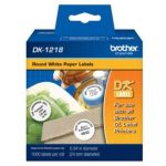 Etiquetas Brother DK1218 Precortada Papel Blanco 24mmx24mm 1000 Etiquetas