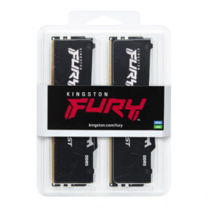 KIT Memoria RAM Kingston Fury Beast DDR5 32GB (2x16GB) 6000MHz  On-Die ECC CL40 XMP (KIT (2 pzas.) Memoria RAM FURY)