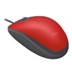 Mouse Logitech  Alambrico  M110 Silent Red