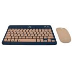 Kit Teclado y mouse Perfect Choice PC-201274 compacto Bluetooth 2 en 1 Genova Azul