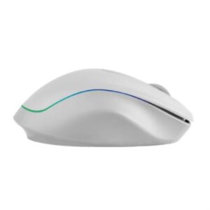 RATON INALAMBRICO PERFECT CHOICE BLANCO RECARGABLE CON LUZ Y CLIC SILENCIOSO LUMIER PRO