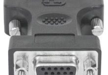 Adaptador Manhattan DVI-A&D HD15H 29M Color Negro