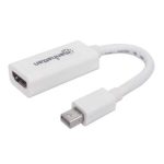 Adaptador Manhattan Pasivo Mini DisplayPort a HDMI-H Color Blanco