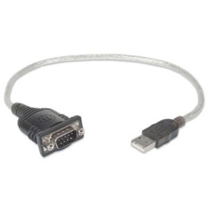 Convertidor Manhattan USB a Serial DB9M 45cm