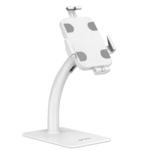 Soporte de Suelo Manhattan Antirrobo para Tablet/iPad 7.9? a 11? Color Blanco