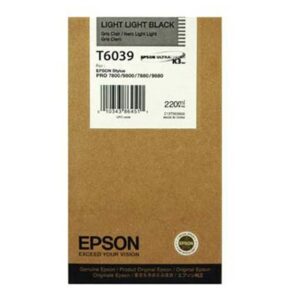 Tinta Epson Stylus Pro 7800/7880/9800/9880 220ml Color Negro Claro