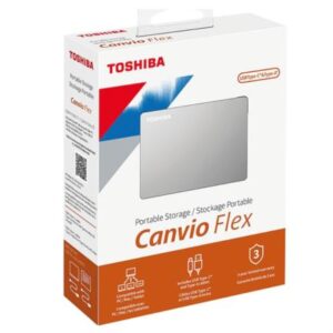 Disco Duro Externo Toshiba Canvio Flex 2.5? 1TB USB Plata para Mac/PC