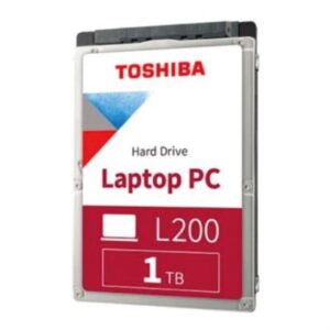 Disco Duro Interno para Laptop Toshiba L200 2.5 1TB SATA III 6Gbit/s 5400RPM 128MB Cache