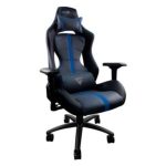Silla Game Factor CGC650 Tapizado Automotriz Reclinable Descansa Brazos 4D Altura Ajustable Frenos Color Negro-Azul
