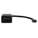 Adaptador Vorago ADP-210 Tipo C a Ethernet RJ45 1GBPS 200mm Color Negro