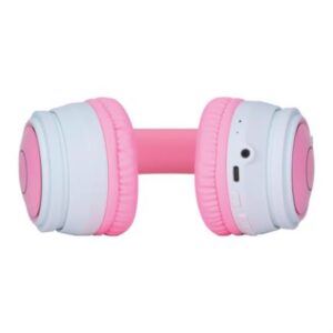 DIADEMA VORAGO HPB-300K BLUETOOTH/3.5MM ROSA/BLANCO KITTEN RGB 6HRS