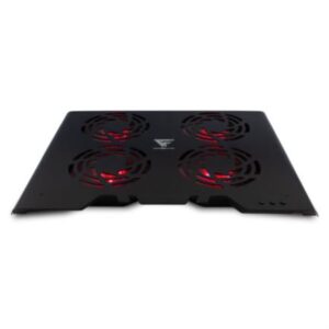 Base Enfriadora Game Factor CPG400 Laptop 4 Ventiladores RGB Aluminio USB Color Negro
