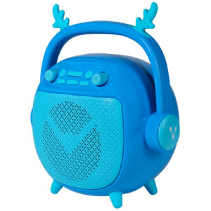 BOCINA VORAGO BSP-205 BLUETOOTH / MSD / USB / 3.5MM MICROFONO CON MODOS DE VOZ COLOR AZUL