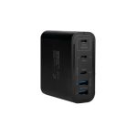 CARGADOR DE PARED VORAGO AU-600 TIPO C 100W PD 5 PUERTOS QUICK CHARGE 3.0 NEGRO