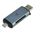 LECTOR DE MEMORIAS VORAGO CR-350 SD/MICRO SD USB 3.0 y TIPO C OTG