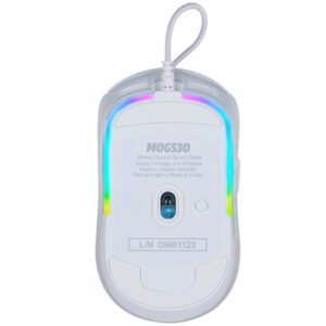 MOUSE GAME FACTOR MOG530 CARCASAS INTERCAMBIABLES PIXART 3327 12.000 DPI RGB USB NEGRO