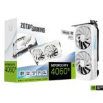 Tarjeta de Video Zotac Twin Edge GeForce RTX4060TI OC 8GB Dual Fan White GDDR6 128-bit PCIe 4.0 3xDP 1xHDMI